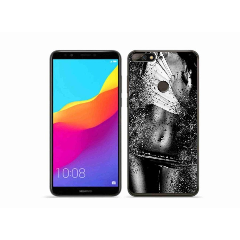 Gelový kryt mmCase na mobil Huawei Y7 Prime (2018) - sexy žena 1
