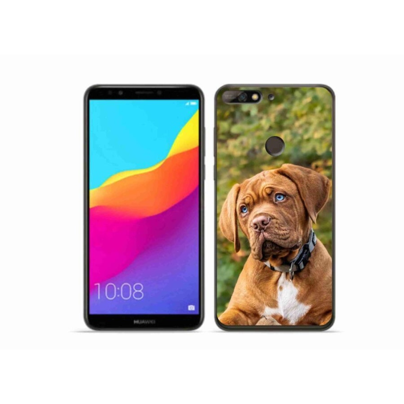 Gelový kryt mmCase na mobil Huawei Y7 Prime (2018) - štěně