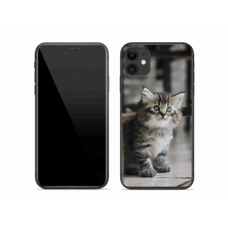 Gelový kryt mmCase na mobil iPhone 11 - koťátko