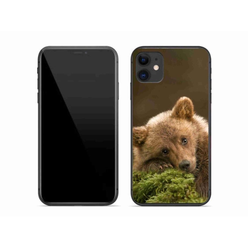 Gelový kryt mmCase na mobil iPhone 11 - medvěd
