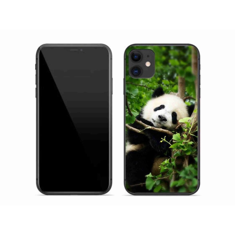 Gelový kryt mmCase na mobil iPhone 11 - panda