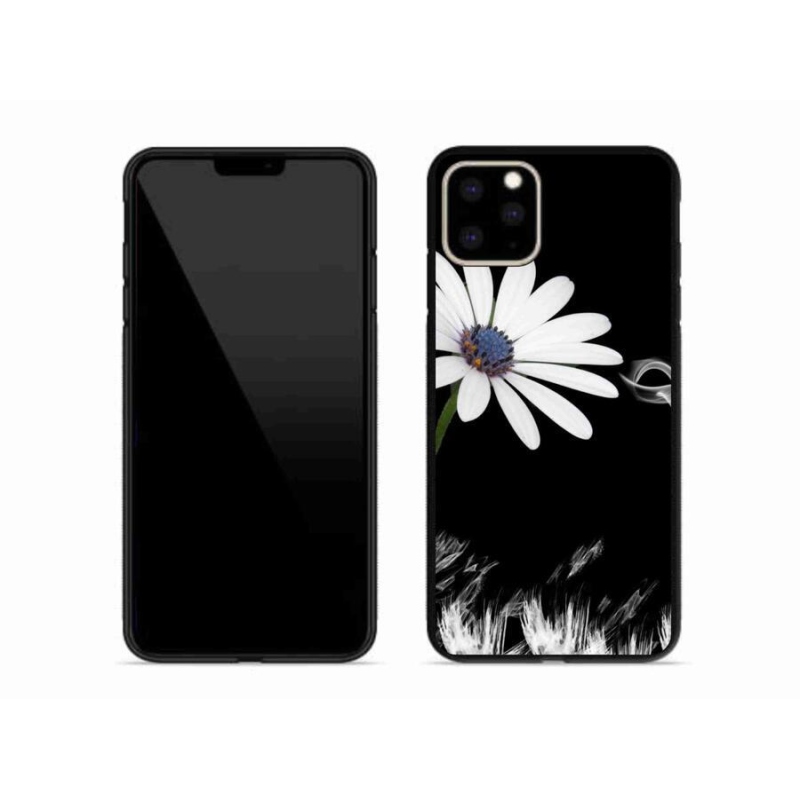 Gelový kryt mmCase na mobil iPhone 11 Pro Max - bílá květina