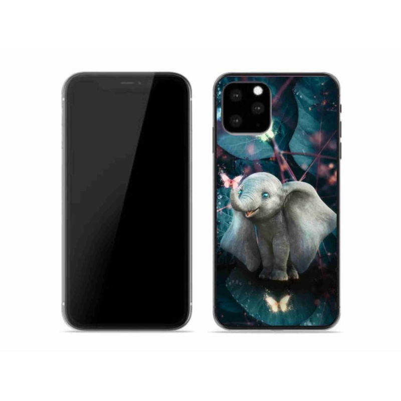 Gelový kryt mmCase na mobil iPhone 11 Pro - roztomilý slon