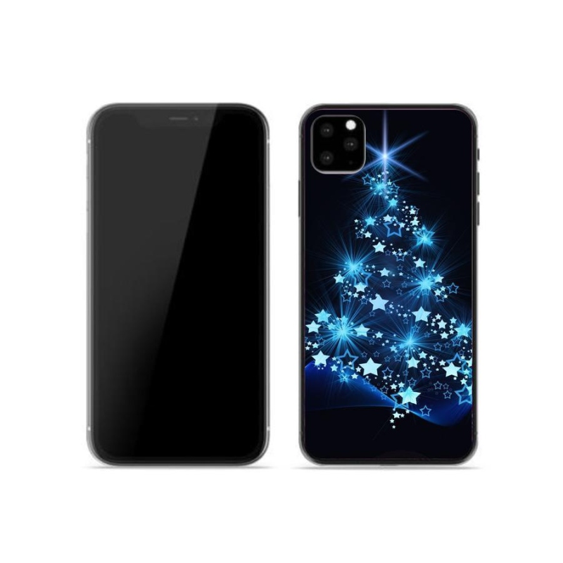 Gelový kryt mmCase na mobil iPhone 11 Pro - vánoční stromek