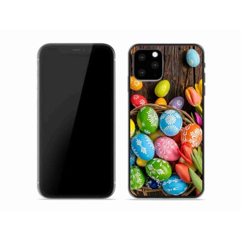 Gelový kryt mmCase na mobil iPhone 11 Pro - velikonoční vajíčka