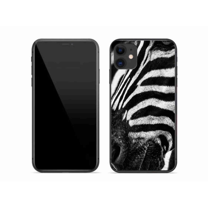 Gelový kryt mmCase na mobil iPhone 11 - zebra