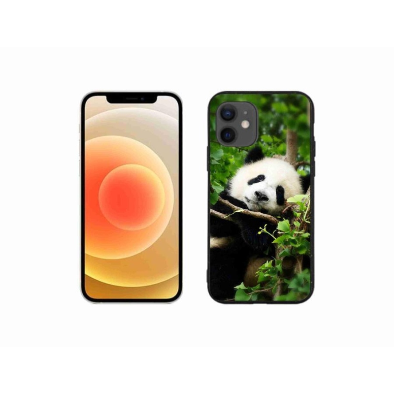 Gelový kryt mmCase na mobil iPhone 12 mini - panda
