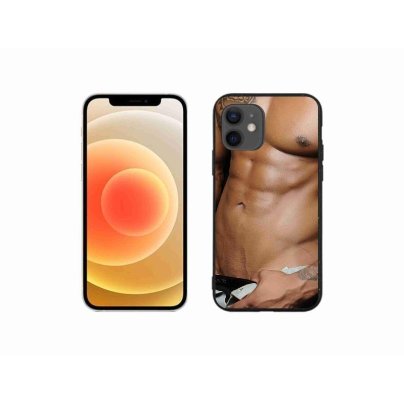 Gelový kryt mmCase na mobil iPhone 12 mini - sexy muž