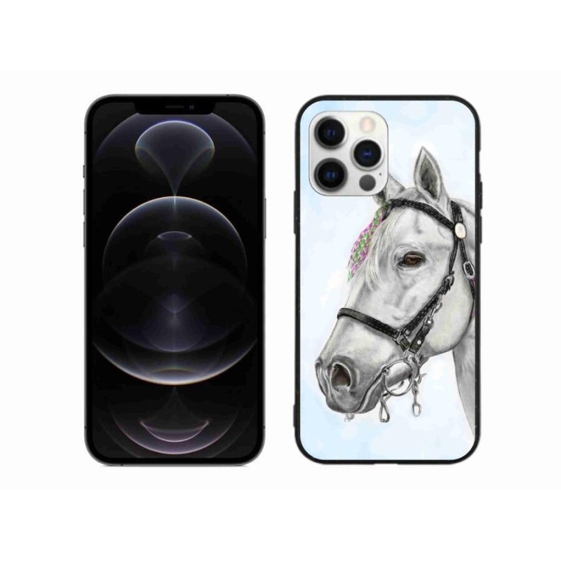 Gelový kryt mmCase na mobil iPhone 12 Pro Max - bílý kůň 1