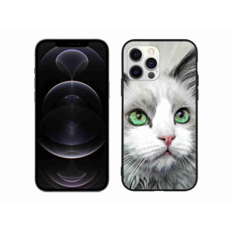 Gelový kryt mmCase na mobil iPhone 12 Pro Max - kočičí pohled