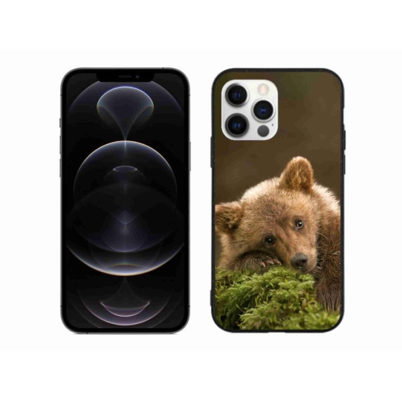 Gelový kryt mmCase na mobil iPhone 12 Pro Max - medvěd