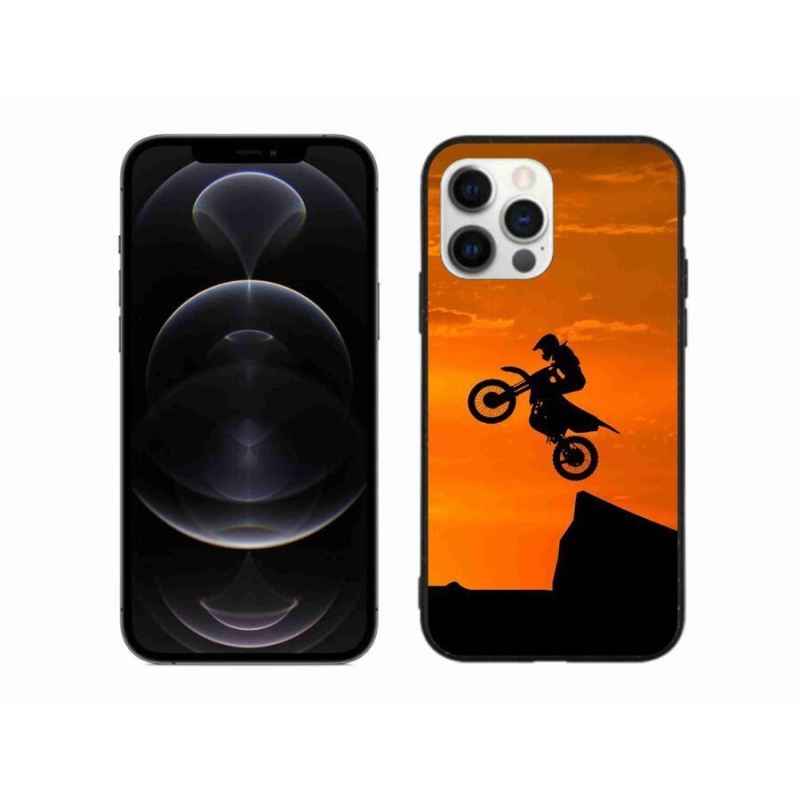 Gelový kryt mmCase na mobil iPhone 12 Pro Max - motocross