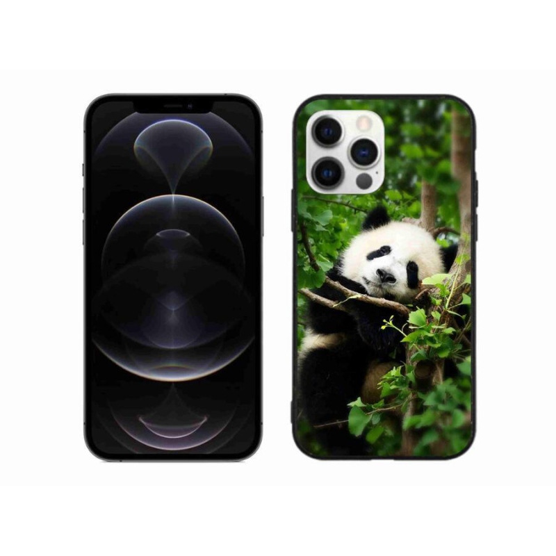 Gelový kryt mmCase na mobil iPhone 12 Pro Max - panda