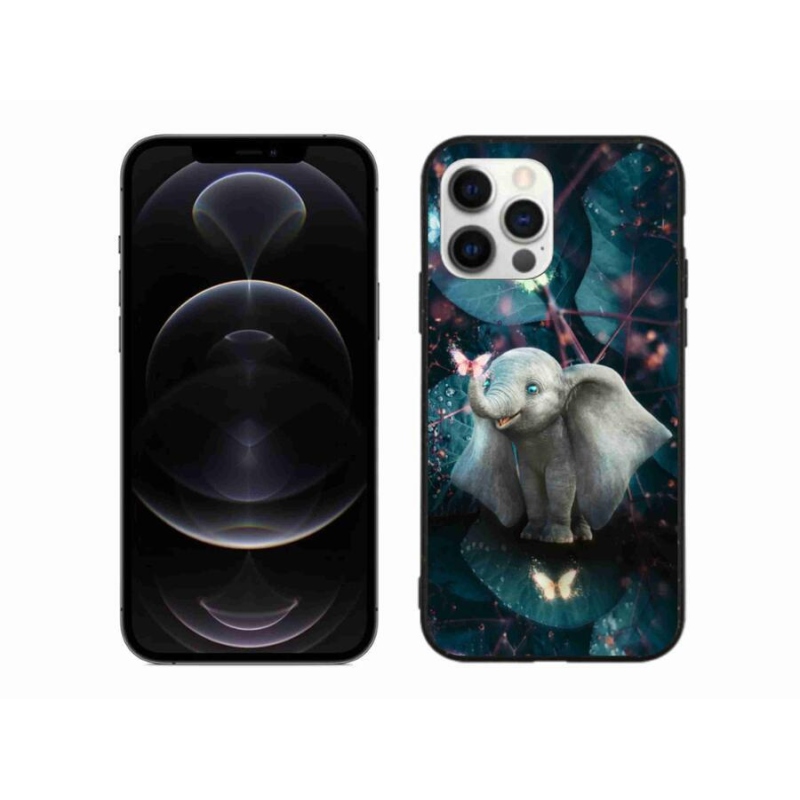 Gelový kryt mmCase na mobil iPhone 12 Pro Max - roztomilý slon