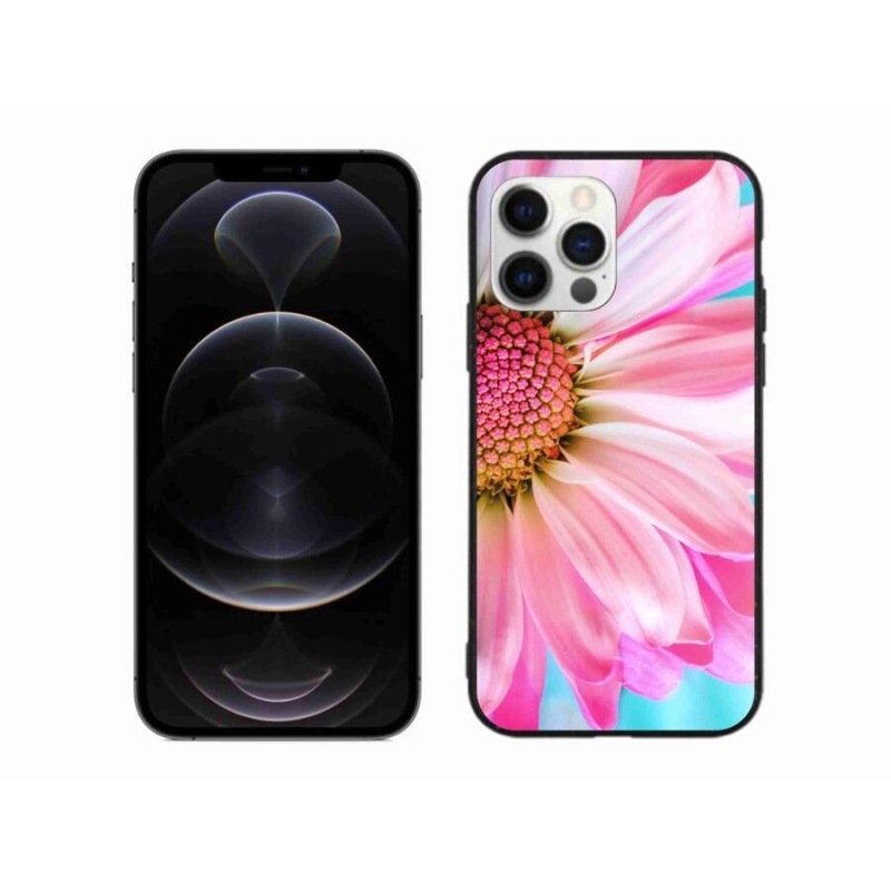 Gelový kryt mmCase na mobil iPhone 12 Pro Max - růžová květina