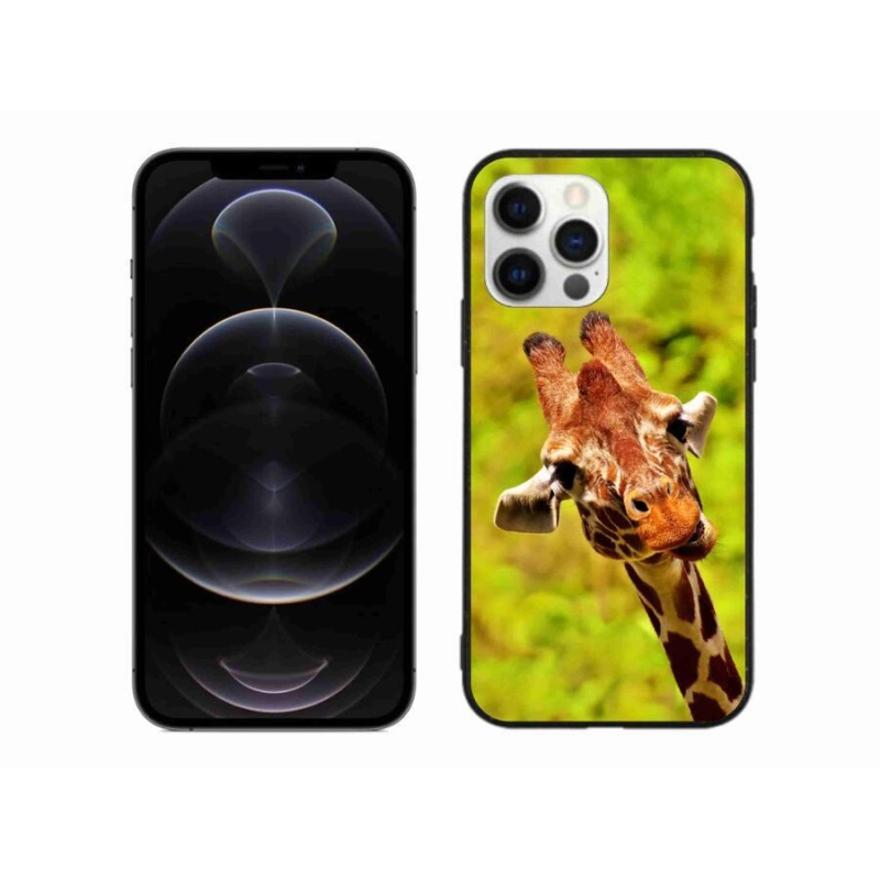 Gelový kryt mmCase na mobil iPhone 12 Pro Max - žirafa