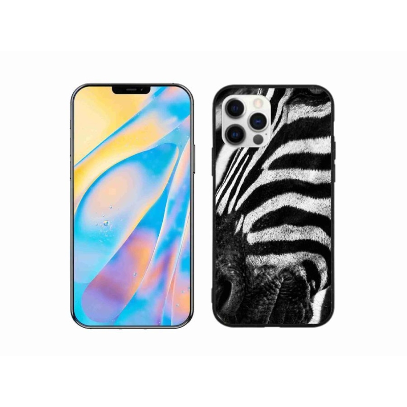 Gelový kryt mmCase na mobil iPhone 12 - zebra