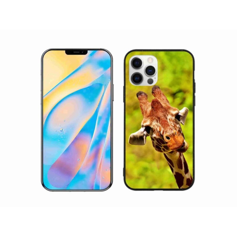Gelový kryt mmCase na mobil iPhone 12 - žirafa