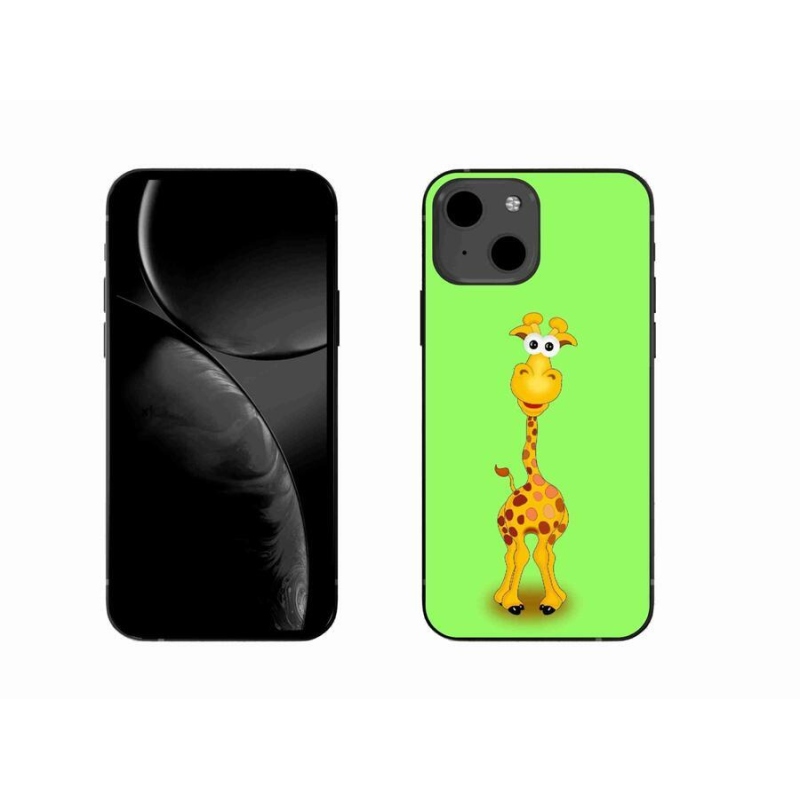 Gelový kryt mmCase na mobil iPhone 13 6.1 - kreslená žirafa