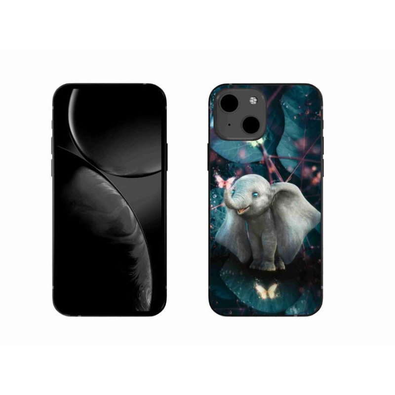 Gelový kryt mmCase na mobil iPhone 13 6.1 - roztomilý slon