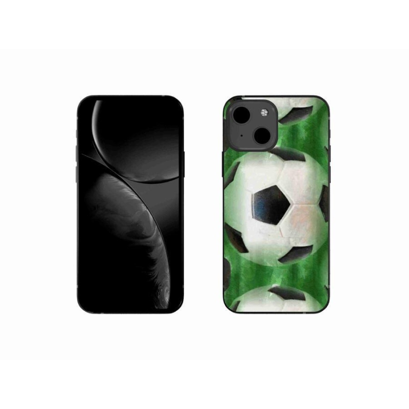 Gelový kryt mmCase na mobil iPhone 13 mini 5.4 - fotbalový míč