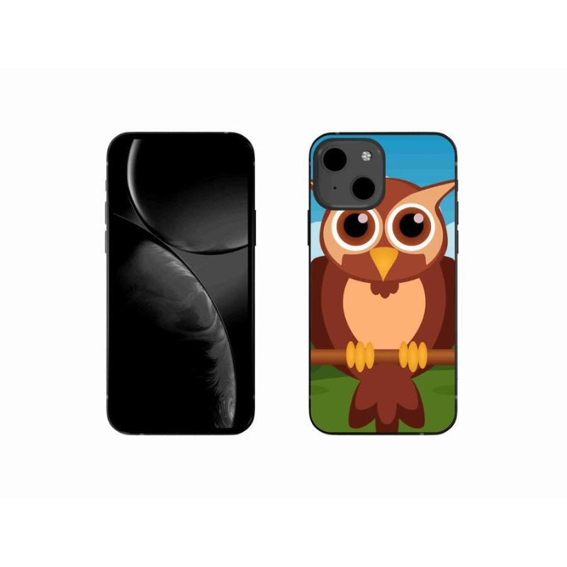 Gelový kryt mmCase na mobil iPhone 13 mini 5.4 - kreslená sova