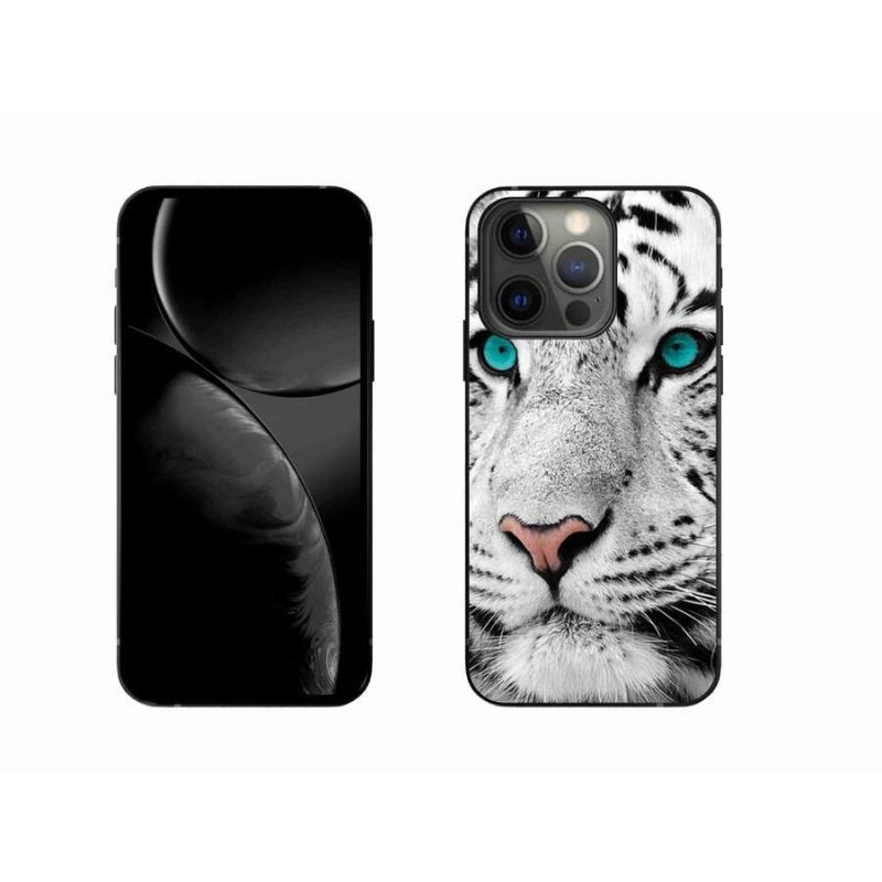 Gelový kryt mmCase na mobil iPhone 13 Pro 6.1 - bílý tygr
