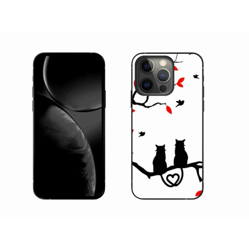 Gelový kryt mmCase na mobil iPhone 13 Pro 6.1 - kočičí láska
