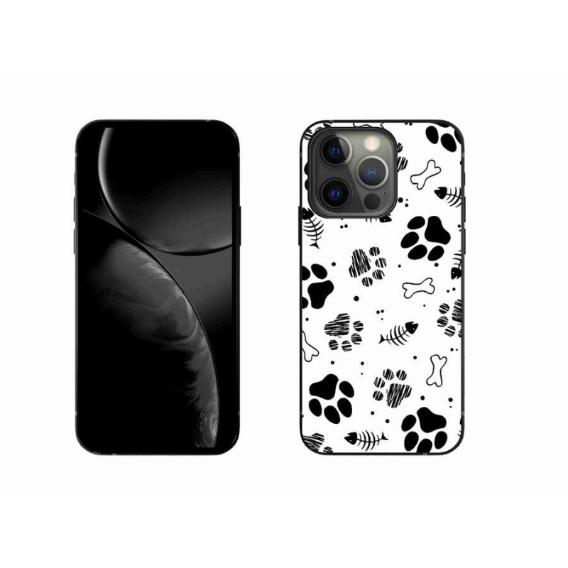 Gelový kryt mmCase na mobil iPhone 13 Pro 6.1 - psí tlapky 1