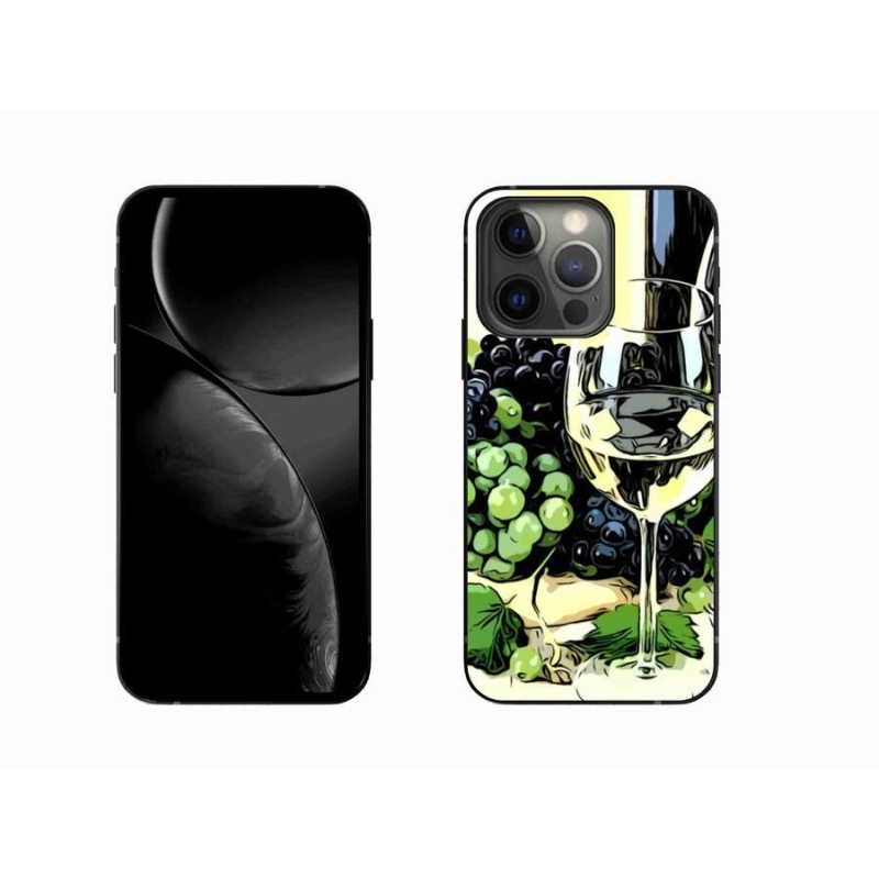 Gelový kryt mmCase na mobil iPhone 13 Pro 6.1 - sklenka vína