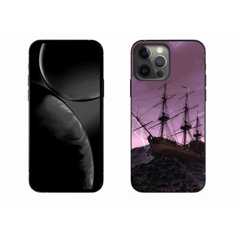 Gelový kryt mmCase na mobil iPhone 13 Pro Max 6.7 - loď v bouři