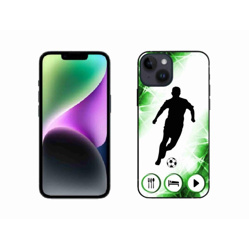 Gelový kryt mmCase na mobil iPhone 14 - fotbalista