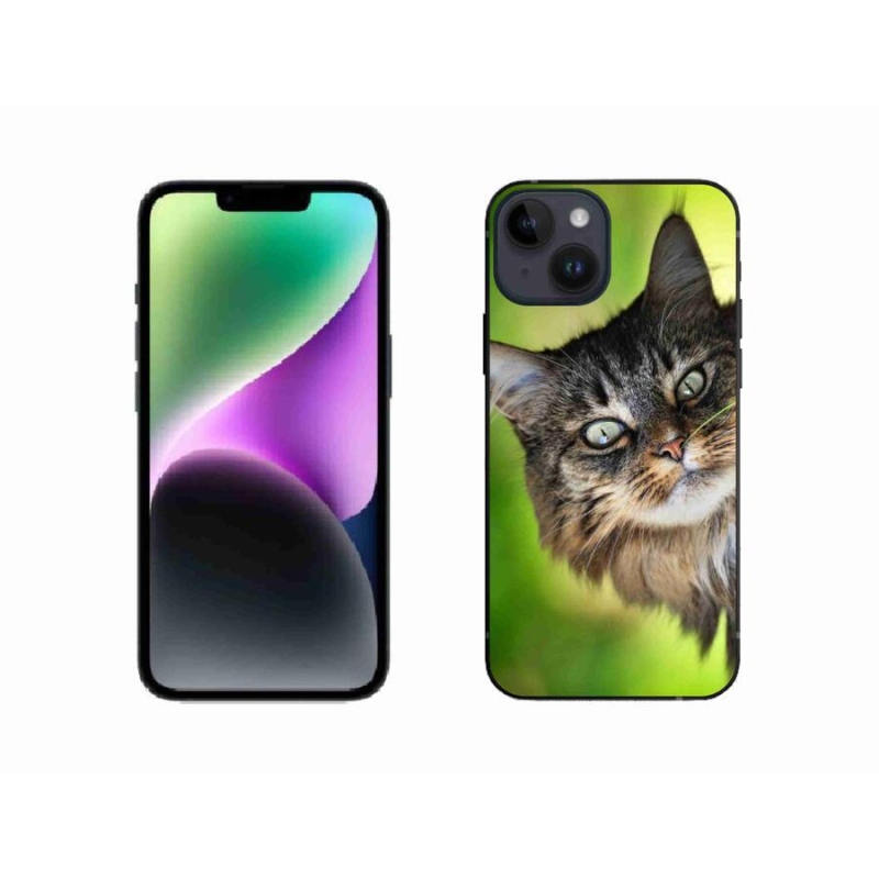 Gelový kryt mmCase na mobil iPhone 14 - kočka 3