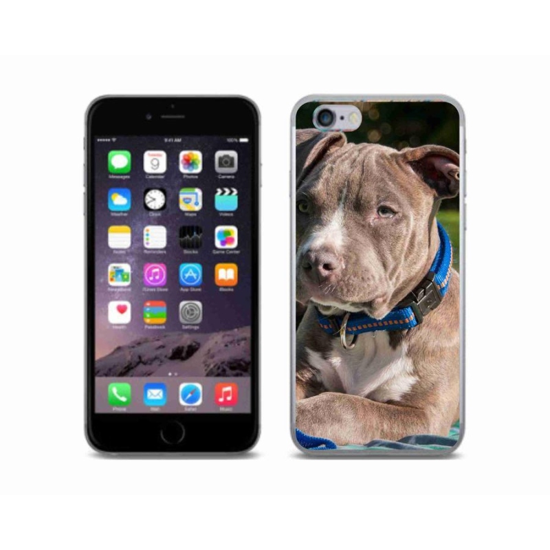 Gelový kryt mmCase na mobil iPhone 6/6S - pitbull