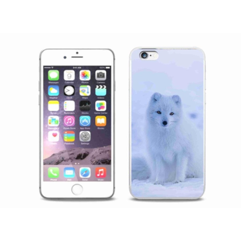 Gelový kryt mmCase na mobil iPhone 6/6S Plus - polární liška