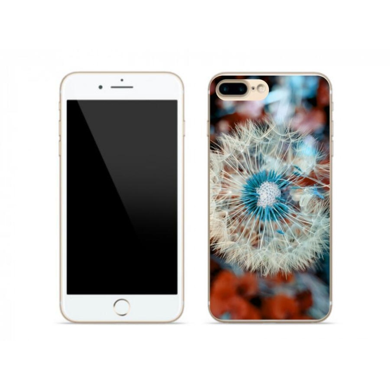 Gelový kryt mmCase na mobil iPhone 7 Plus - odkvetlá pampeliška 1