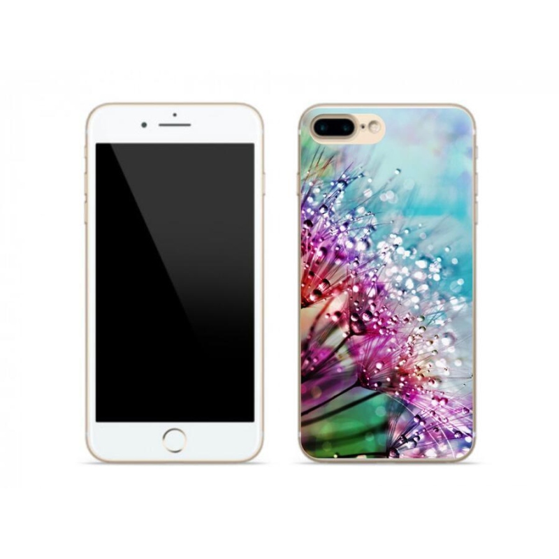 Gelový kryt mmCase na mobil iPhone 8 Plus - barevné květy
