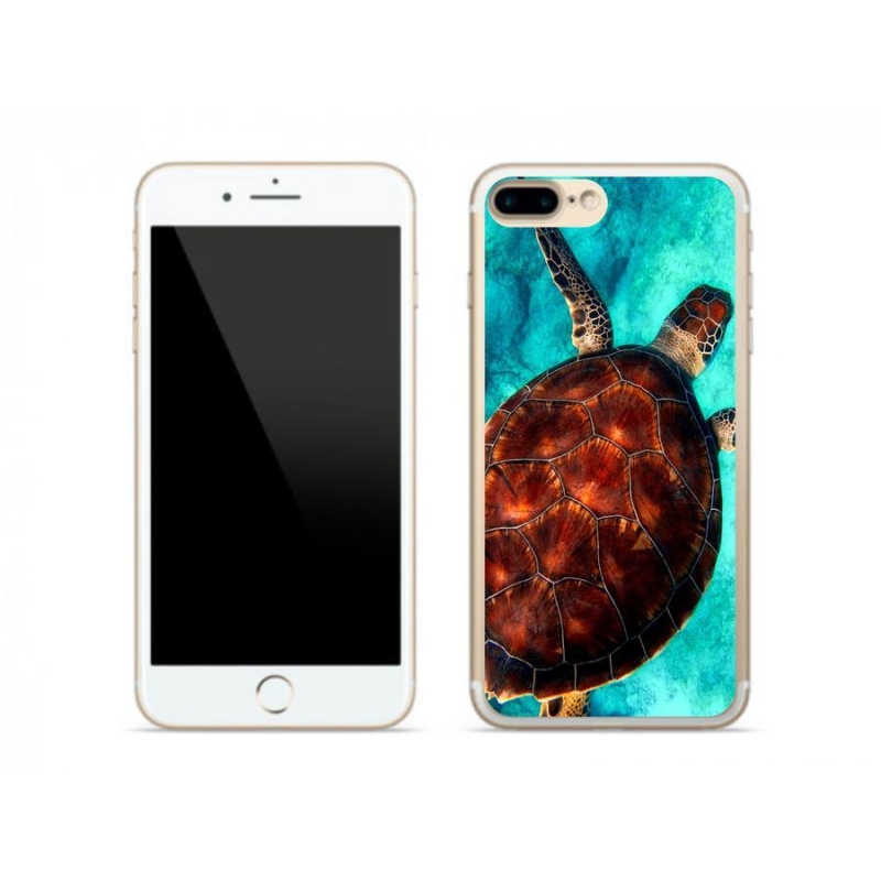 Gelový kryt mmCase na mobil iPhone 8 Plus - želva