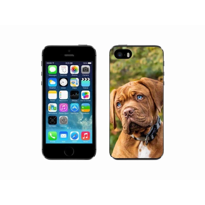 Gelový kryt mmCase na mobil iPhone SE (2016) - štěně