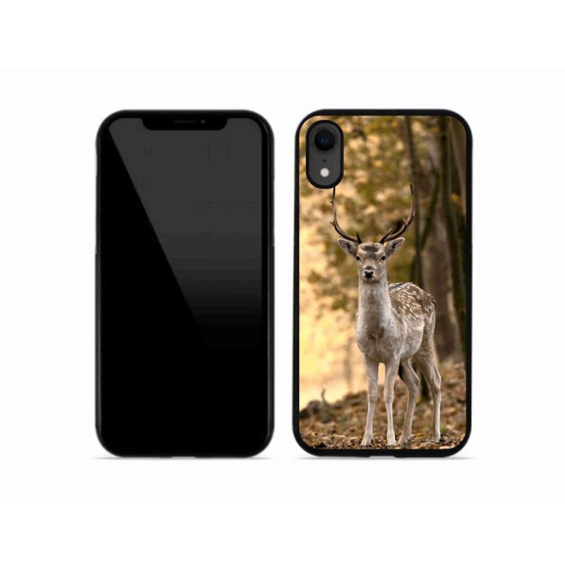 Gelový kryt mmCase na mobil iPhone XR - jelen sika