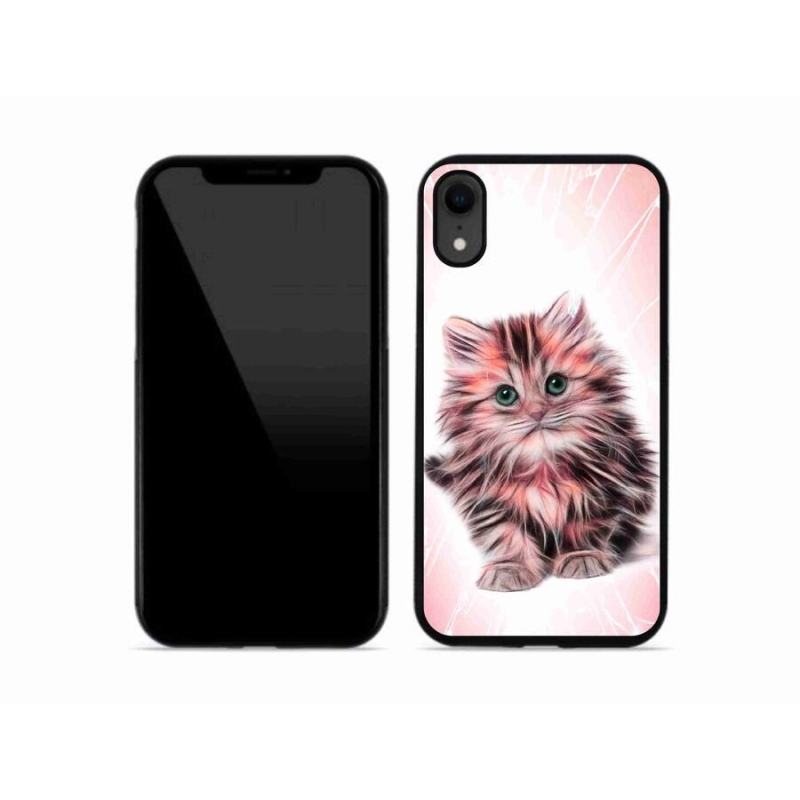 Gelový kryt mmCase na mobil iPhone XR - roztomilé kotě