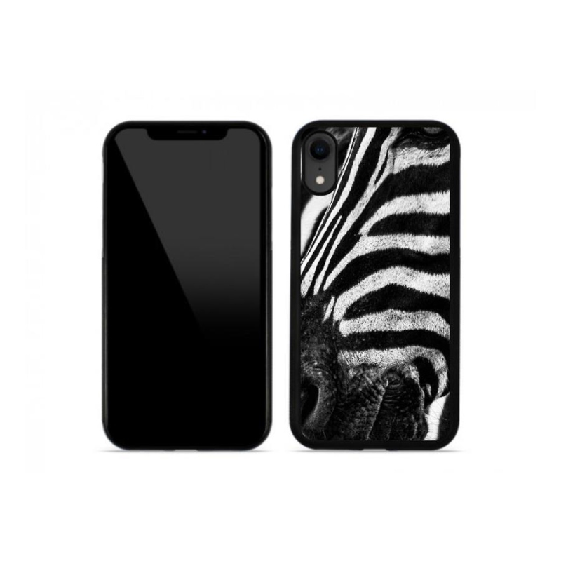 Gelový kryt mmCase na mobil iPhone XR - zebra