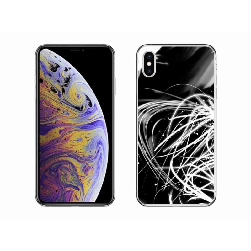 Gelový kryt mmCase na mobil iPhone XS Max - abstrakt 2