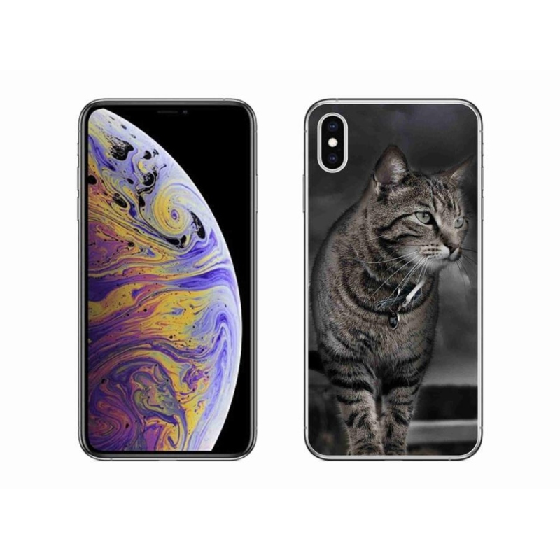 Gelový kryt mmCase na mobil iPhone XS Max - kočka