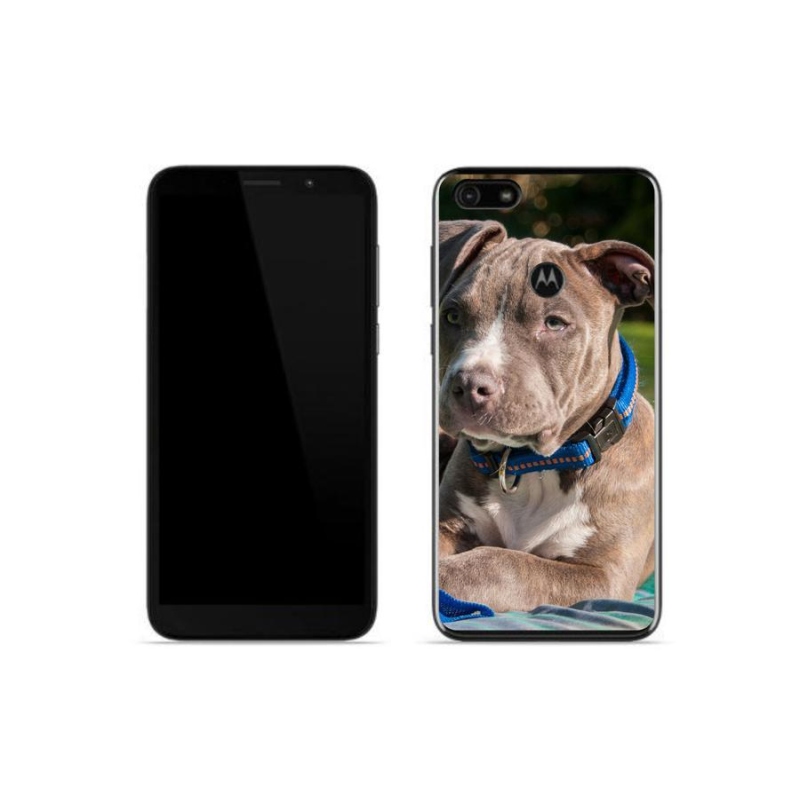 Gelový kryt mmCase na mobil Motorola Moto E6 Play - pitbull
