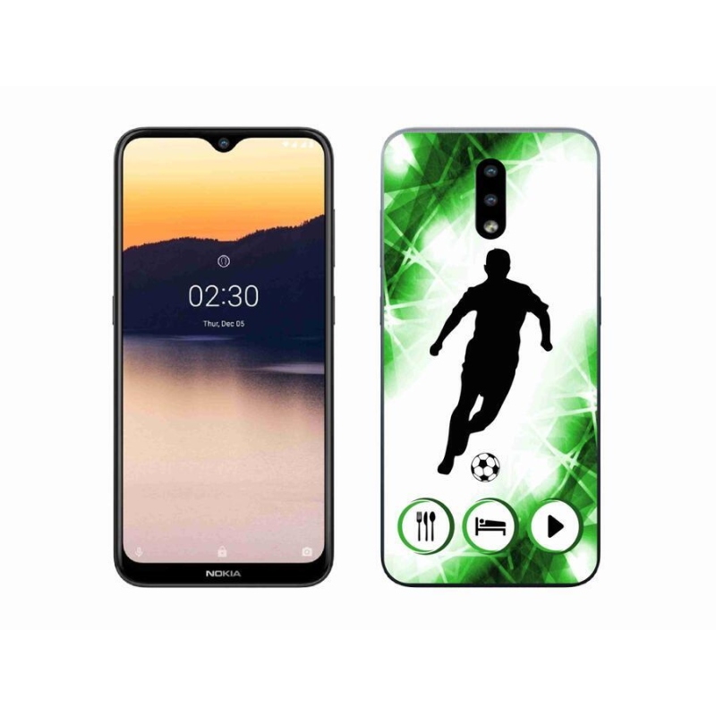 Gelový kryt mmCase na mobil Nokia 2.3 - fotbalista