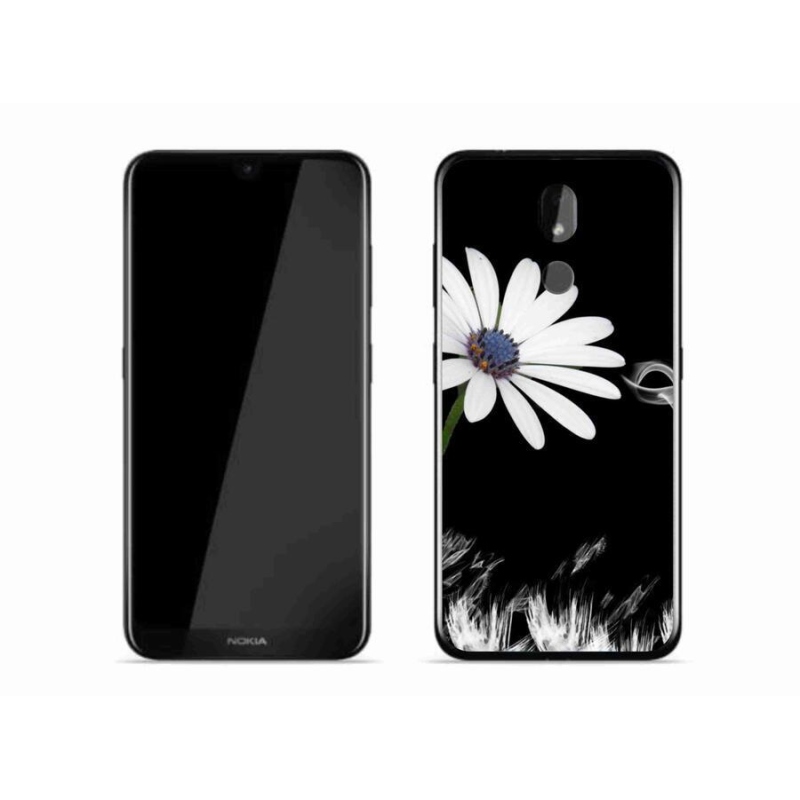 Gelový kryt mmCase na mobil Nokia 3.2 - bílá květina
