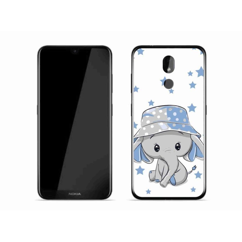 Gelový kryt mmCase na mobil Nokia 3.2 - modrý slon