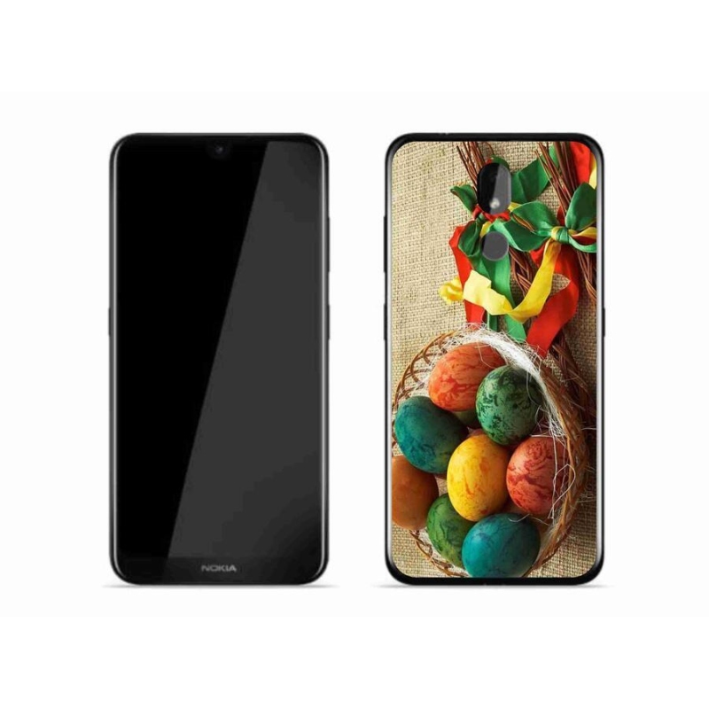 Gelový kryt mmCase na mobil Nokia 3.2 - pomlázky a vajíčka