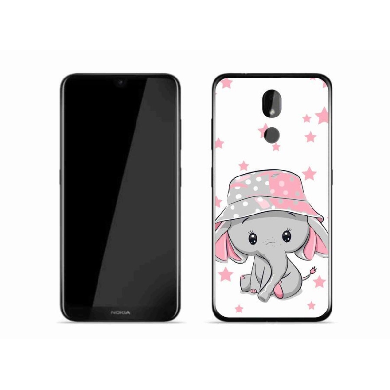 Gelový kryt mmCase na mobil Nokia 3.2 - růžový slon
